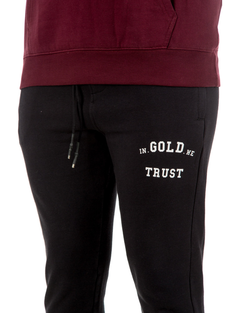 IN GOLD WE TRUST jogger pants streped IN GOLD WE TRUST  JOGGER PANTS STREPEDzwart - www.credomen.com - Credomen