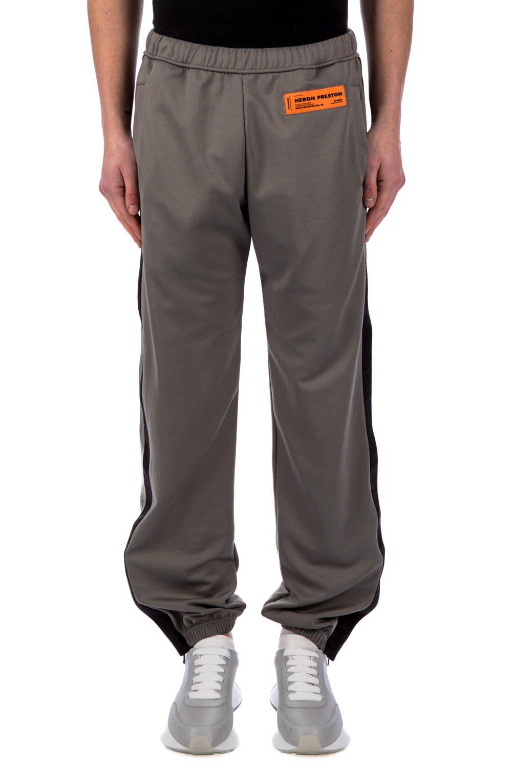 Heron Preston Skinny Leg Pants - Grey, 8.5 Rise Pants, Clothing -  WHEOP24297