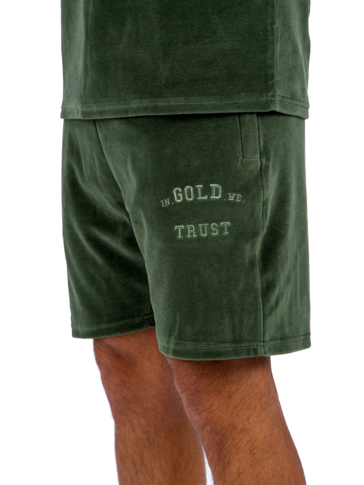 IN GOLD WE TRUST igwt velours shorts IN GOLD WE TRUST  IGWT VELOURS SHORTSzwart - www.credomen.com - Credomen
