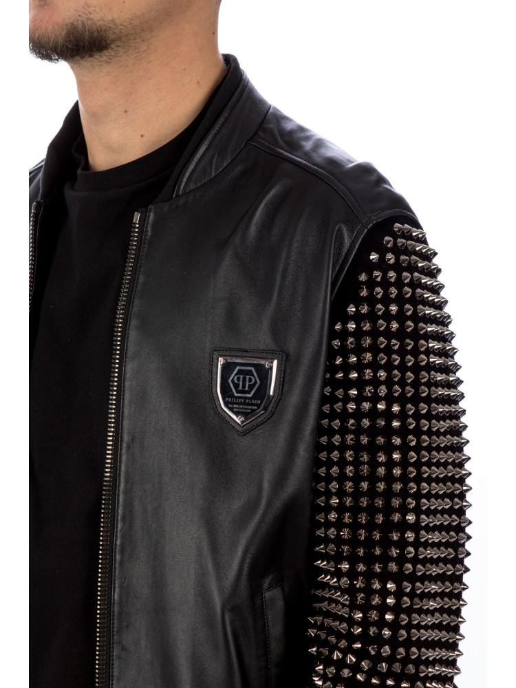 Philipp Plein Leather Jacket | Credomen