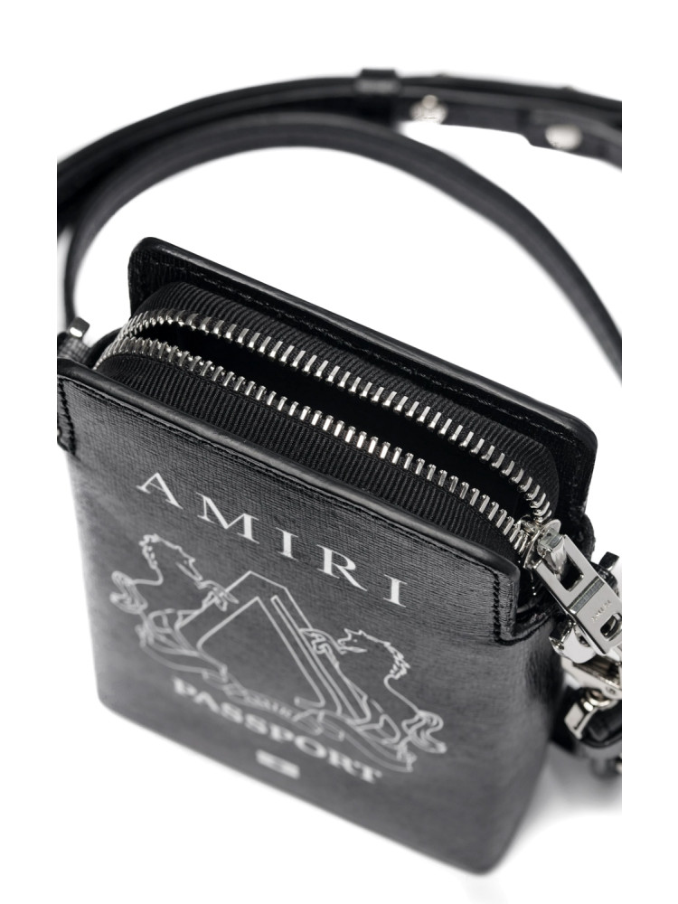 Mens Bags Pouches and wristlets Amiri Passport Holder Bag in Black for Men 