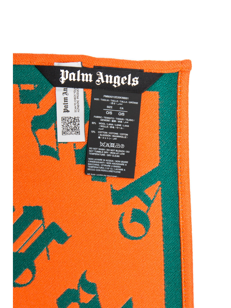 Palm Angels  monogram scarf Palm Angels   MONOGRAM SCARFmulti - www.credomen.com - Credomen
