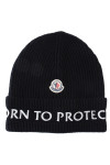 Moncler born to protect hat Moncler  BORN TO PROTECT HATzwart - www.credomen.com - Credomen