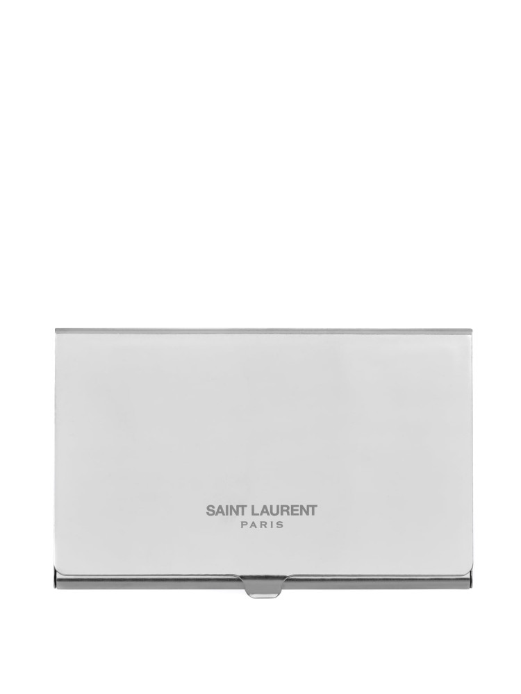 Saint Laurent ysl card case sl Saint Laurent  YSL CARD CASE SLzilver - www.credomen.com - Credomen