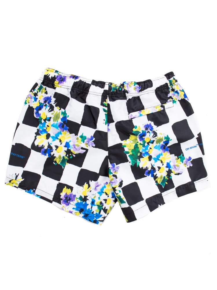 Off White check flowers swimsh Off White  CHECK FLOWERS SWIMSHmulti - www.credomen.com - Credomen