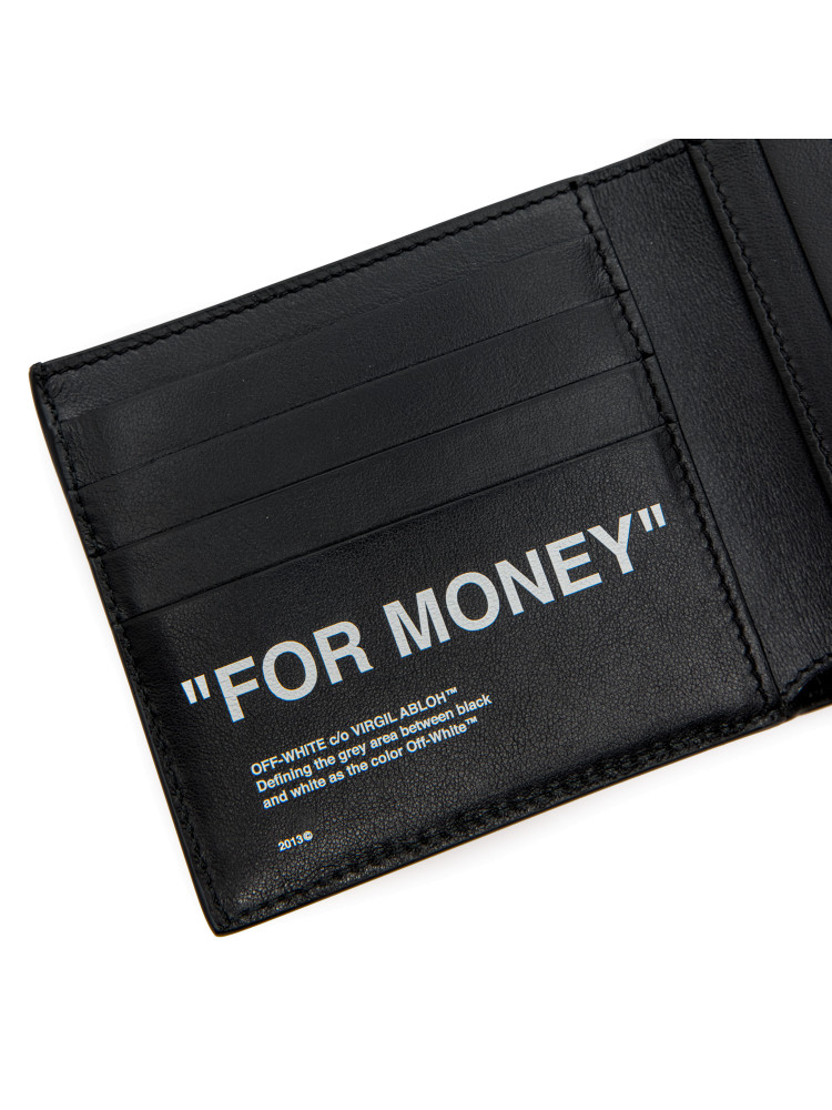 Off White quote bifold wallet Off White  QUOTE BIFOLD WALLETzwart - www.credomen.com - Credomen